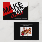 Künstler der Make-uppro-Kosmetik-III mollig Visitenkarte (Vorne/Hinten)