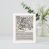 Künstler, die Durers zeichnend Maschine benutzen,  Postkarte (Stehend Vorderseite)