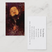 Künstler-Diego Rivera-Porträt gemalt durch Visitenkarte (Vorne/Hinten)