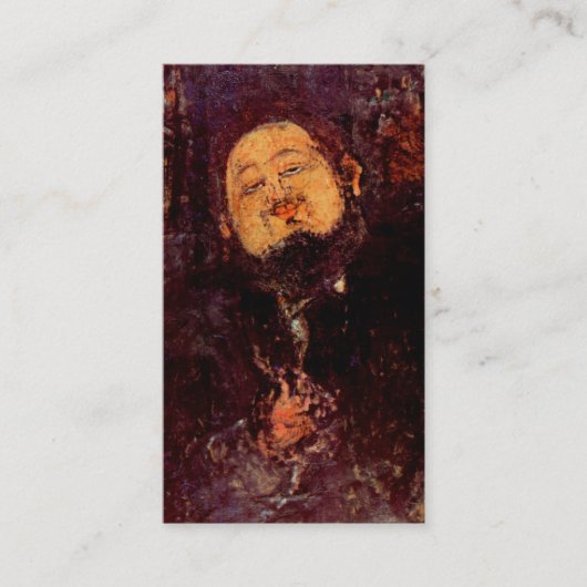 Künstler-Diego Rivera-Porträt gemalt durch Visitenkarte (Vorderseite)