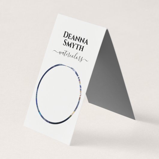 KÜNSTLER Einzigartiger Zelt-Falten-Visitenkarte Visitenkarten (Vorderseite)