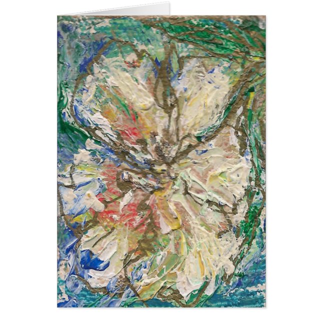 Künstler entwarf Karte "La fleur " (Vorne)