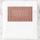 Künstler erstellt Metallic COPPER-Farbblatt Rechteckiger Aufkleber (Tasche)