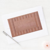 Künstler erstellt Metallic COPPER-Farbblatt Rechteckiger Aufkleber (Umschlag)