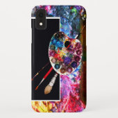 KÜNSTLER FARBE PALETTE, schwarz Case-Mate iPhone Hülle (Rückseite)