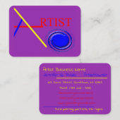 Künstler-Farben-Strudel-Visitenkarte Visitenkarte (Vorne/Hinten)