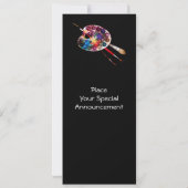 KÜNSTLER FARBPALETTE ART SHOW GALLERY AUSSTELLUNG ANKÜNDIGUNG (Rückseite)