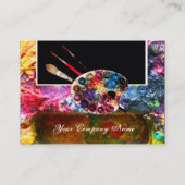 KÜNSTLER FARBPALETTE / Maler, Kunststoffe Visitenkarte (Rückseite)