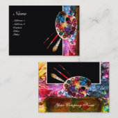 KÜNSTLER FARBPALETTE / Maler, Kunststoffe Visitenkarte (Vorne/Hinten)