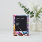 KÜNSTLER FARBPALETTE MONOGRAMM Maler,Kunstgegenstä Visitenkarte (Stehend Vorderseite)