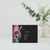 KÜNSTLER FARBPALETTE MONOGRAMM Maler,Kunstgegenstä Visitenkarte (Stehend Vorderseite)