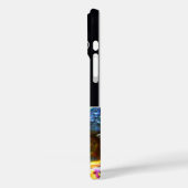 KÜNSTLER FARBPALETTE UND BRUSHER MONOGRAMM Black Case-Mate iPhone Hülle (Rückseite / Links)