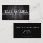 Künstler fertigen schwarzes Holz kundenspezifisch Visitenkarte (Vorne/Hinten)