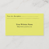 Künstler, Fotograf, Zazzler Visitenkarte (Rückseite)