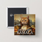 Künstler für Kamala Button (Vorne & Hinten)