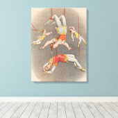 Künstler für männliche und weibliche Trapez Leinwanddruck (Insitu (Holzboden))