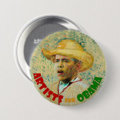 Künstler für Obama: Vincent van Gogh Button (Vorne & Hinten)