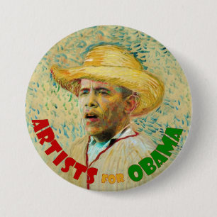 Künstler für Obama: Vincent van Gogh Button