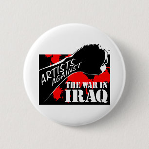 Künstler gegen den Krieg im Irak Button