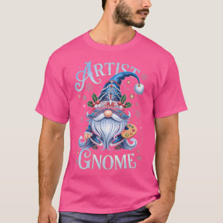 Künstler-Gnom-Weihnachten Festlich Kreative Magie T-Shirt