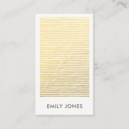 KÜNSTLER GOLD IMITAT SKETCH STRIPED LINE PATTER VISITENKARTE