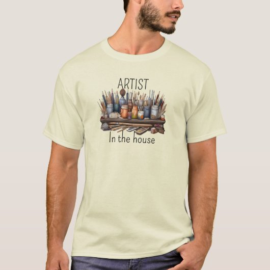 Künstler im Haus T-Shirt (Vorderseite)