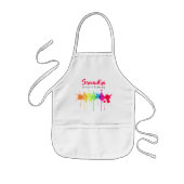 Künstler in Ausbildung Kid's Schürze RED (Vorne)