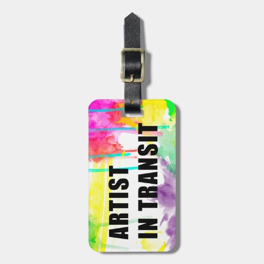 Künstler in den gepäckanhänger (Vorderseite vertikal)