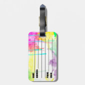 Künstler in den gepäckanhänger (Rückseite vertikal)