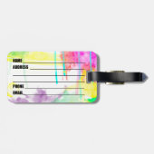 Künstler in den gepäckanhänger (Rückseite horizontal)