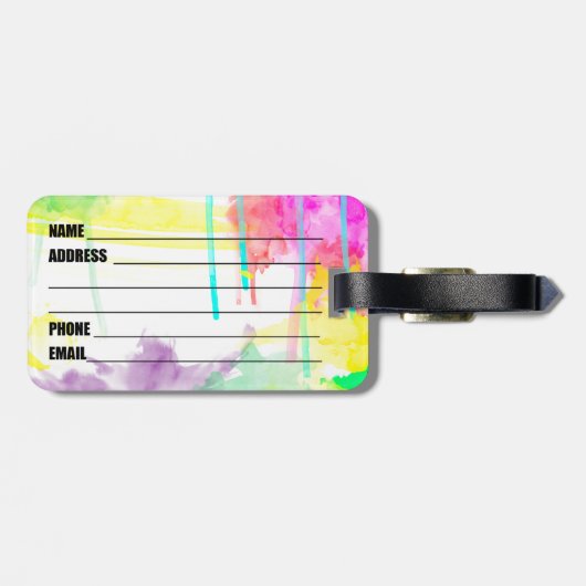 Künstler in den gepäckanhänger (Rückseite horizontal)