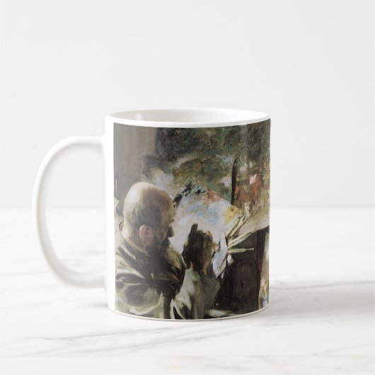 Künstler in Seinem Studio von John Singer Sargent Kaffeetasse (Links)