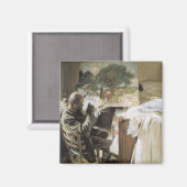 Künstler in Seinem Studio von John Singer Sargent Magnet (Vorderseite/Rückseite)