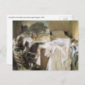 Künstler in Seinem Studio von John Singer Sargent Postkarte (Vorne/Hinten)