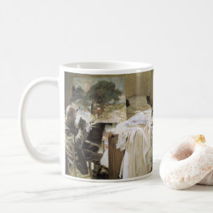 Künstler in Seinem Studio von Sargent, Vintage Kun Kaffeetasse