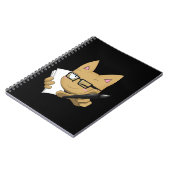 Künstler-Katze "ohne schwarzen Block " Notizblock (Linke Seite)