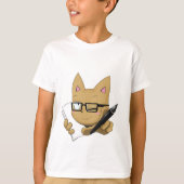 Künstler-Katze "ohne schwarzen Block " T-Shirt (Vorderseite)