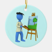 Künstler Keramik Ornament (Vorne)