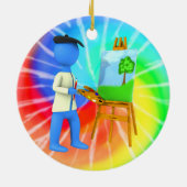 Künstler Keramikornament (Hinten)