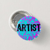 Künstler - Kleine Spatter Button (Vorne & Hinten)