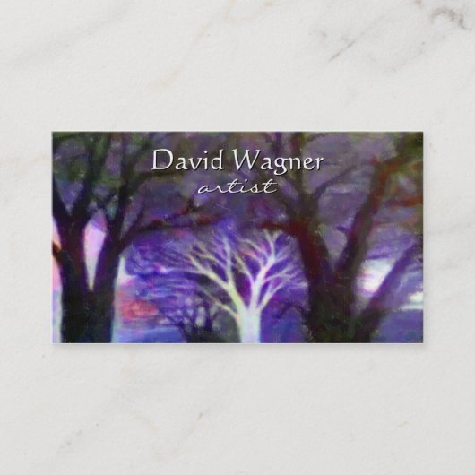 Künstler-kundenspezifische Visitenkarte-Schablone Visitenkarte (Vorderseite)