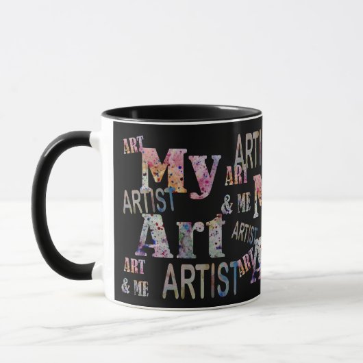 Künstler-Kunst-künstlerisches künstlerisches Tasse (Links)