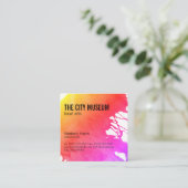 Künstler (lebhaft) quadratische visitenkarte (Stehend Vorderseite)