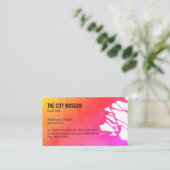 Künstler (lebhaft) visitenkarte (Stehend Vorderseite)