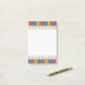Künstler Lehrer Buntstift Post-it Klebezettel (Auf Schreibtisch)