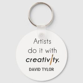 Künstler machen das mit Kreativität Schlüsselanhänger