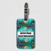 Künstler machen große Eindrücke Gepäckanhänger (Vorderseite Vertikal)