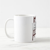 Künstler-Mädchen-Gestell-Tasse Kaffeetasse (Links)