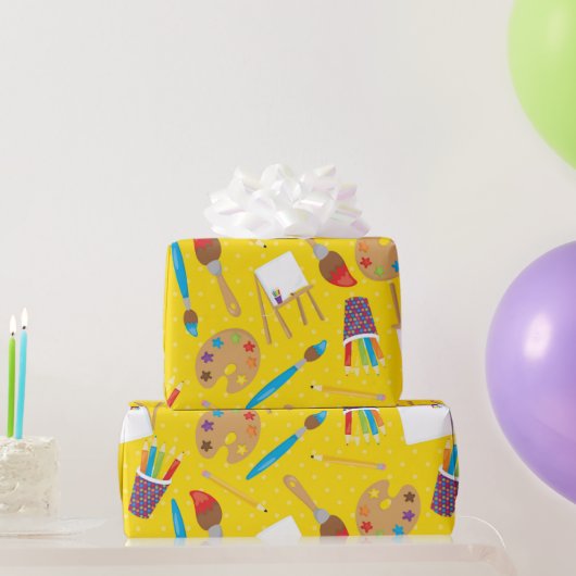 Künstler malen Party-Packpapier Geschenkpapier (Partygeschenke)