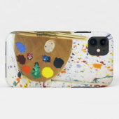 Künstler malen Spritzer und Farbpalette Case-Mate iPhone Hülle (Rückseite (Horizontal))